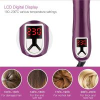 Varita de rizador de pelo giratorio automático, culer de pelo, rizador de pelo profesional de actualización u ondas para todo tipo de cabello con pinzas de pelo y herramienta de limpieza (rojo) - details 2