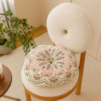 Cojín De Silla Bohemia De Algodón Y Lino Geométrico Cojín Redondo Para Yoga Meditación Alfombra De Piso Sofá Almohada Cojín De Asiento Antideslizante Y Lavable Estilo Clásico Chino - details 4