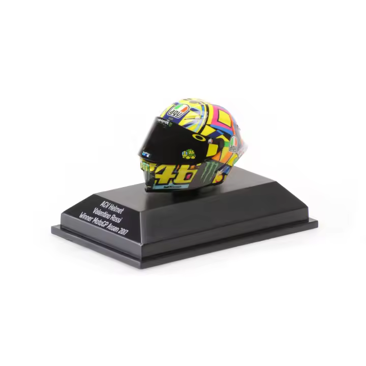 MINICHAMPS 1/8 CASCO AGV VALENTINO ROSSI WINNER MOTOGP ASSEN 2017 - 399170846 - 1