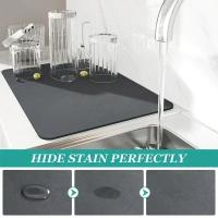 Cubierta De Polvo Impermeable Para Lavar La Ropa Protector De Encimera Para Microondas Horno Nevera Y Frigorífico Almohadilla De Desagüe Para Café Matriz De Mesa Moderna Antideslizante Y Antibacteriana - details 2