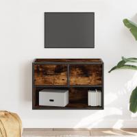 vidaXL Mueble TV madera ingeniería y metal 60x31x39,5 cm en color Roble Sonoma/Gris sonoma/Roble ahumado y más | almacenamiento funcional diseño moderno para baño dormitorio sala - details 2