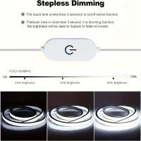 Tira De Luces LED Flexible Y Empotrable 1M Con Sensor Táctil Y Control De Brillo 5V USB Impermeable Para Decoración De Habitaciones Dormitorio Sala De Estar Cocina - details 1