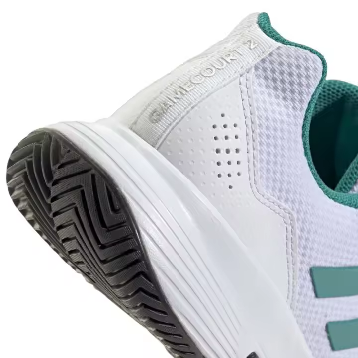 Zapatillas Adidas GameCourt 2 Blanco Verde Negro - 1