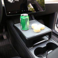 Tablero De Comedor Para Tesla Model 3 Y Soporte De Comida Y Bebida Para Consola Central Accesorio De Coche ABS+Silicona 2021-2023 - details 4