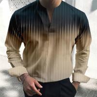 Camisa De Hombre Con Cuello V Estilo Casual Manga Larga Tops Suéter Pullover Streetwear Primavera Verano Sólido Moda Nueva - details 1