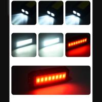 Linterna De Trabajo COB LED Recargable USB Con Batería 18650 Luz Portátil Para Camping Impermeable Con Imán 4000mAh Fuente De Iluminación Mixta Distancia De Iluminación 50-100 M - details 7