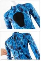 Traje De Neopreno Para Pesca Y Natación 3mm Camuflaje Adulto Completo Termal Para Surf Y Snorkel Azul Verde JoyMaySun - details 10