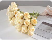 Bouquet De Rosas Rosa De 24CM Decoración Para El Hogar Propiedades Fotográficas Guía De Carretera Para Boda Flores Artificiales - details 34