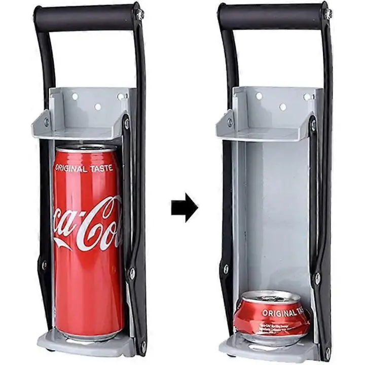 Can Crusher and Bottle Opener - Heavy Duty 16 oz 2 in 1 Aluminum Drinking Tin Can Kitchen Recycling Tool for Recycling Beer Soda Cans, Shredding Soda - 1