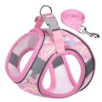 Juego De Correa Y Arnés Ajustable Para Perros Pequeños Gatos Puppies Chihuahua Pug Bulldog Francesés Caminar Al Aire Libre - details 14
