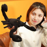 Grande Escorpión Negro De Peluche Realista Juguetes Simulación Animal Muñeco Regalo Para Navidad Cumpleaños Creativo Y Original Para Todas Las Edades - details 14