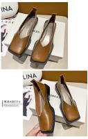 Zapatos De Mujer Mary Jane Retro Cuadrados Plana Minimalista Moda Zapatos Casuales Ligeros Para Primavera Y Otoño - details 16