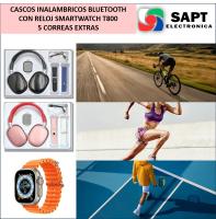 Smartwatch 2 en 1 con Cascos Bluetooth | 5 Correas Extra | Monitor de Salud | Disponible en Rosa y Negro - details 2