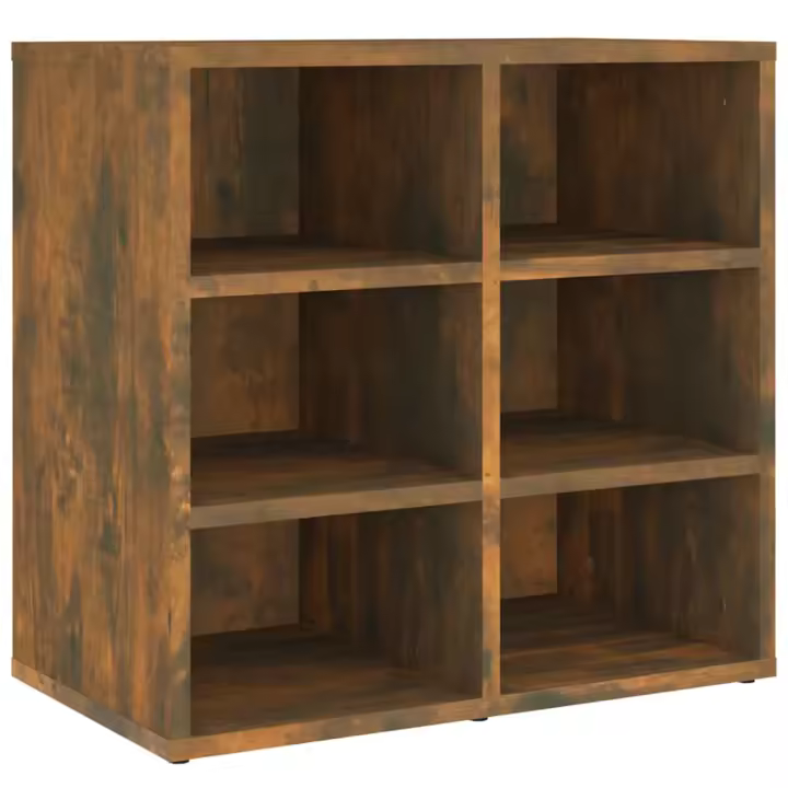 VidaXL Mueble Zapatero color Roble Ahumado 52,5x30x50 cm - 1