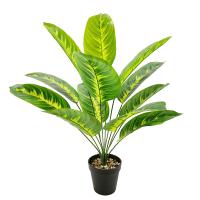 Planta De Palma De Plátano Artificial 65cm Decoración De Jardín Y Habitaciones Falso Flor De Hoja Bonsái Para Fiesta Al Aire Libre - details 4