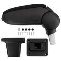 vidaXL Reposabrazos para coche ABS negro Adecuado para Nissan juke (after 2010),  VW golf mk4,  Seat gap (14 x 30 cm) y mas - details 4