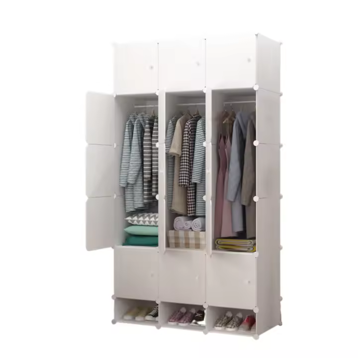 Vicyol S&D Armario Modular, Estantería de Módulos, Organizador Modular de Ropa Ropero para Hogar, Estante de Almacenamiento para Dormitorio - 1