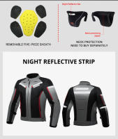 Chaqueta De Motocicleta Térmica Para Invierno Protección Contra Incidentes Ropa De Motocicleta Deportiva Para Carreras En Carretera Material Poliéster Y Nylon Unisex - details 4