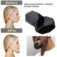 Entrenador De Mandíbula 2pcs 50/60Lbs Redefine Jawline Trainer Elimina Double Chin Facial Chew Bite Muscular Anti-stress Equipo De Fitness Para El Rostro Material De Silicona - details 2