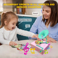 Gráfono Para Niños Con 96 Tarjetas Juguetes Educativos Para La Infancia Temprana Juguete De Cuentos Y Música Para Bebés Y Niños Pequeños Regalo De Cumpleaños - details 1