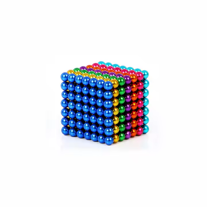 Bolas magnéticas - Azul cielo mate Juego de (3 mm) 1000 bolas mágicas coloridas Juguete de escritorio divertido para aliviar el estrés para adultos -esferas magnéticas- Mashable Smashable Buildable，jugetes para niños,Regalo de Navidad - 1