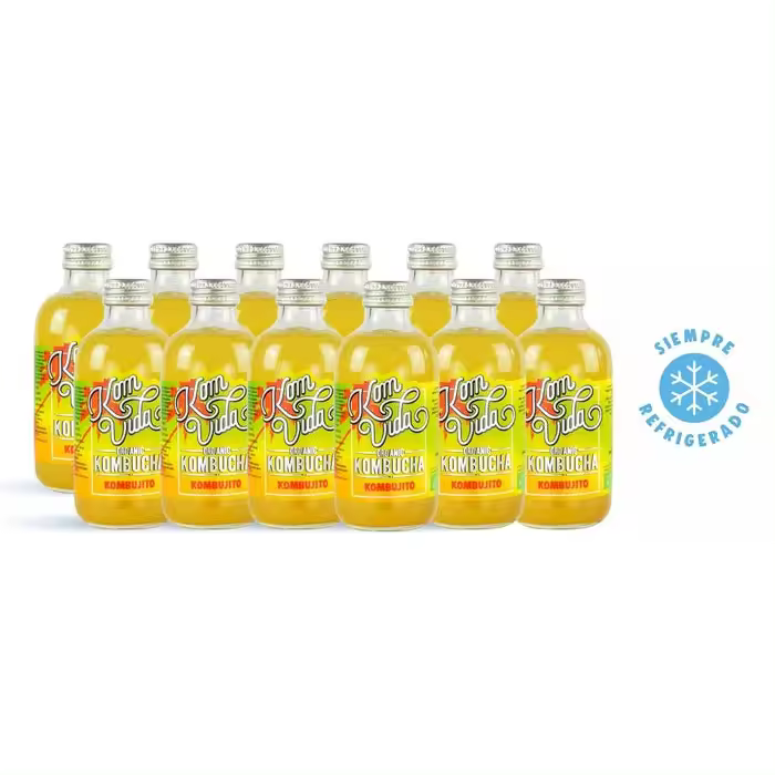Kombucha Kombujito sabor mojito bio Komvida Pack 12 x 250 ml - 1