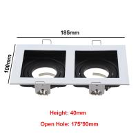 Marco De Luz Led Aluminio Inalámbrico Negro Y Blanco Para GU10 Y MR16 Foco De Iluminación Revestimiento De Aleación De Aluminio - details 8