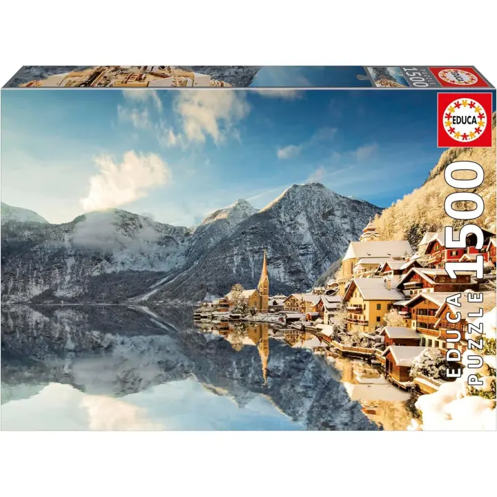 Educa Invierno en Hallstatt ,Puzzle 1500 piezas Medidas: 85 x 60 cm Educa 20284 - 1