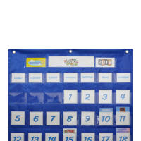Calendario De Pared Para Clase Con Tablero De Bolsillos Y Tablero De Clima 25.75x33.75in Incluye 117 Tarjetas Herramienta Docente - details 4