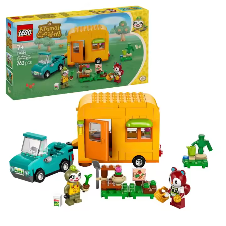 LEGO Animal Crossing 77054 Caravana de Gandulio y tienda de jardinería contiene 263 piezas - edad 7+ años 25L77054 - 1