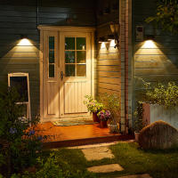 Lámpara De Pared Solar LED Exterior IP65 Impermeable Con Sensor De Luz Para Jardín Patio Balcón Decoración De Valla Moderno - details 16