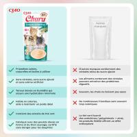 Pack de 3  Churu Snack Puré Receta De Pollo Con Cangrejo Para Gatos 4X14gr - details 1