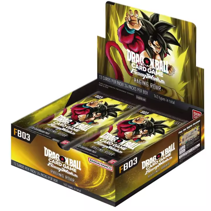 Dragon Ball Super Fusion World - Raging Roar FB-03 - Sobre de 12 Cartas en Inglés - 1