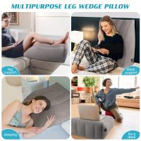 Almohada Inflable Para Piernas Fracturas Cojín De Elevación De Plumas Relajación De Rodillas Y Fatiga Forma De Piedra Para Descanso - details 3