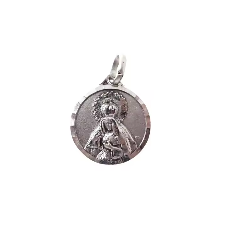 Inmaculada Romero - Medalla Escapulario Plata Ley 925m Maciza 18 Mm Cristo del Gran Poder y Virgen Esperanza de Triana - 1