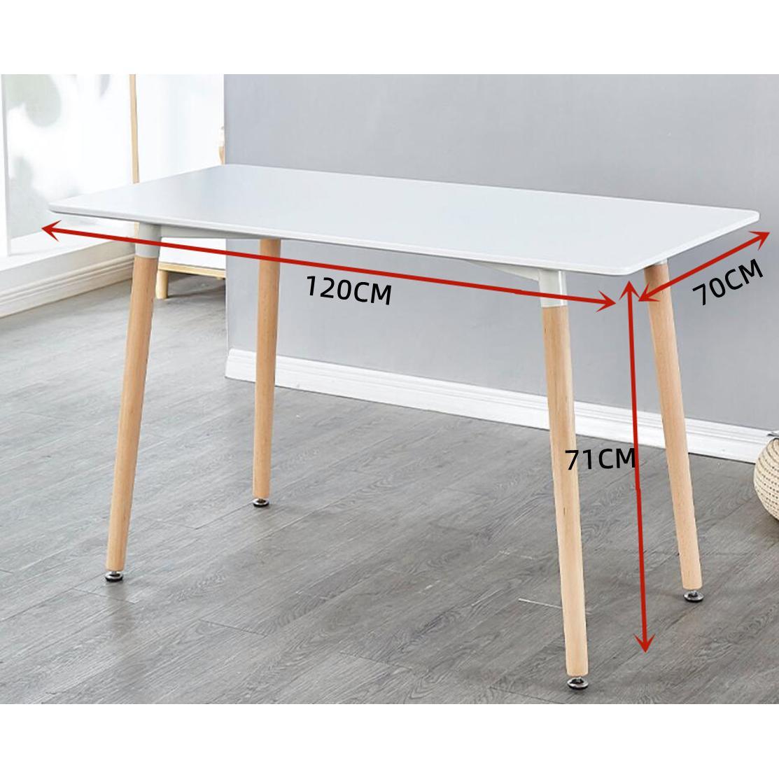 1 Mesa de comedor nórdica de 120cm para cocina, o 4 sillas escritorio de estudio para el hogar, mesa de centro de madera moderna, mesa Rectangular de oficina y conferencia, 60 70 80CM
