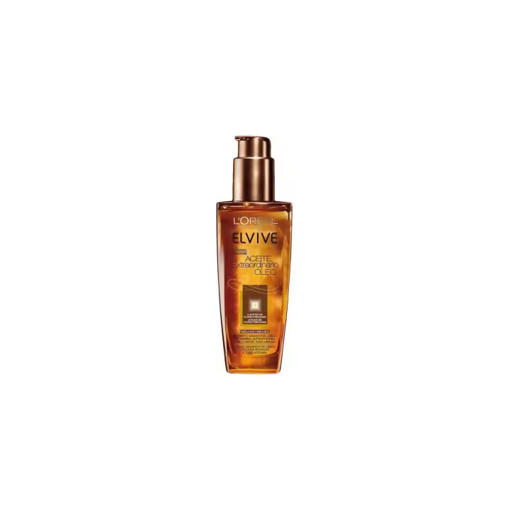 Elvive - Aceite Extraordinario para Cabello Seco, tratamiento capilar ligero sin grasa con nutrición profunda, brillo radiante y protección contra agresiones externas, ideal para cuidado capilar diario - 1
