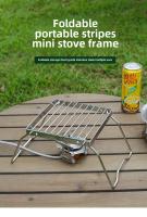 Grill De Camping Plegable Para Campfire En Acero Inoxidable Resistente a La Corrosión Y Alta Temperatura Portátil Para Actividades Al Aire Libre - details 0