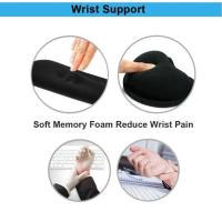 Almohadilla De Muñeca Para Teclado Y Ratón Ergonómica De Espuma De Memoria Y No Derrapante Para Oficina Juego PC Laptop - details 14