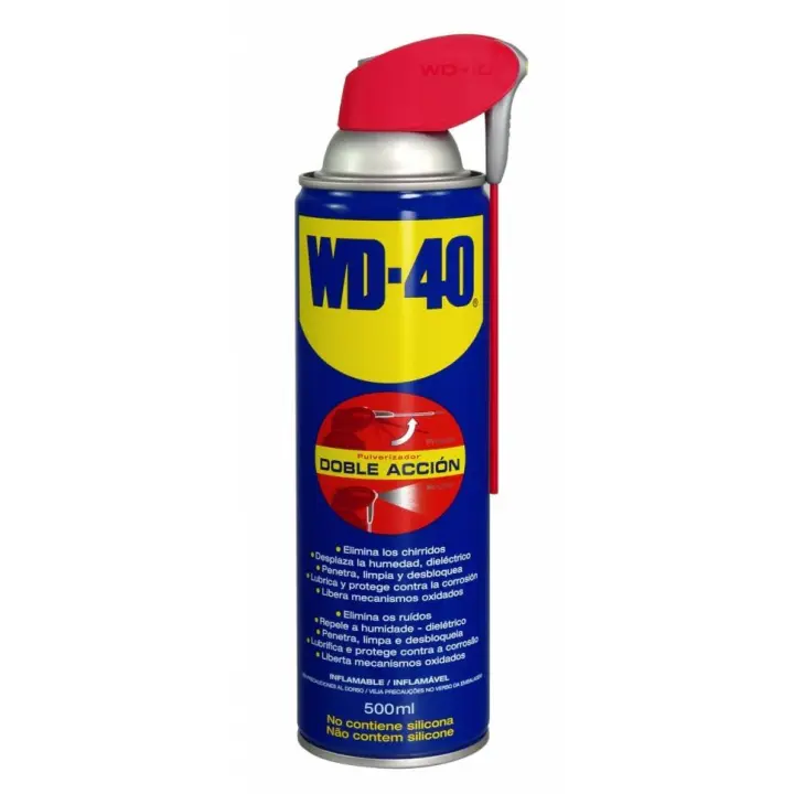 WD 40 Lubricante Multiusos WD40 Doble Acción 500ml - Múltiples Aplicaciones - 1