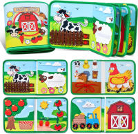 Juguete Sensorial De Montessori Para Niños Busy Board Con Historias De Animales De La Granja Juego Educativo Para El Desarrollo De Los Dedos Y Aprendizaje Preescolar Actividades De Viaje - details 1