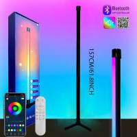 Lámpara De Piso Inteligente RGB LED Con Control De Atardecer Y Sincronización De Música Cambio De Color Luz De Ambiente Para Escritorio Decoración De Navidad - details 11