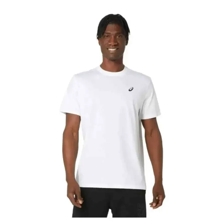 Camiseta de Manga Corta Asics Road Graphic para hombre en color blanco - 1