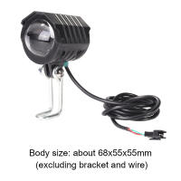 Bocina Y Faro 2 En 1 Para Scooter Eléctrico Resistente Al Agua Y Duradero Lampara Frontal Para Bicicleta Eléctrica Accesorios Para Scooters 48-80V - details 4