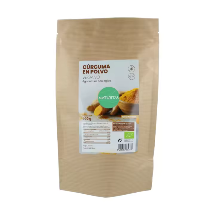 Cúrcuma en Polvo 200 g bio NATURITAS  200 g de polvo  Antiinflamatorio  Antioxidante  Digestivo - 1