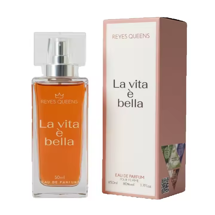 Perfume femenino La vita è bella Eau de Parfum 50ml de Reyes Queens, fragancia elegante y envolvente ideal para el día a día o momentos especiales. 🚚 Envíos a España 24/48 horas. - 1