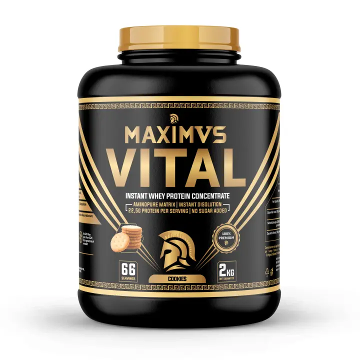 100% Whey Protein Maximus Vital  – 2 kg – Proteína de Suero de Alta Calidad – Desarrollo Muscular y Recuperación - 1