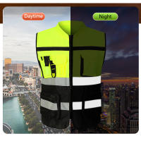 Chaleco De Seguridad Para Ciclismo Y Correr Chaleco Reflectante Hidrófobo Ajustable Para Actividades Al Aire Libre Vest De Seguridad Para Noche - details 2