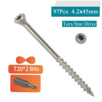 Tornillos De Madera Con Estrella Torx De Acero Inoxidable 316 Resistentes Al Rusticidad Para Marina 45mm 55mm 75mm - details 2