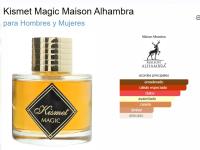 Perfume árabe unsiex Kismet Magic 100 ml – Eau de Parfum Oriental‑Gourmand Unisex | Maison Alhambra,Fragancia dulce,amaderada,ragancia inspirada en Angel's Share  perfume coñac canela vainilla  aroma gourmand unisex - details 0